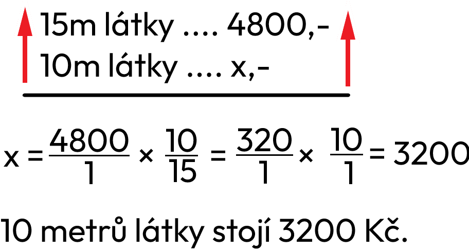 Zápis trojčlenky